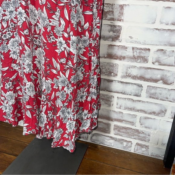 American Eagle Outfitters Red Sundress Sleeveless Midi size medium - Picture 6 of 9